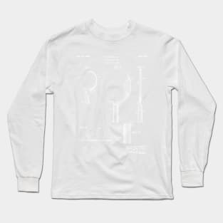 Table Tennis Patent - Tennis Paddle Art - Antique Long Sleeve T-Shirt